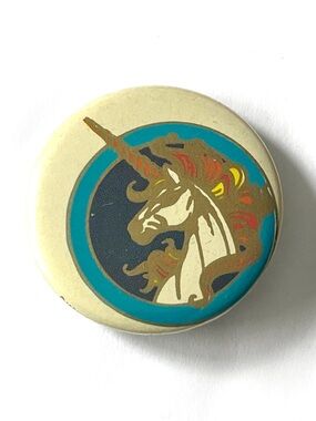 Vintage 1981 Unicorn Russ Berrie Pinback Button